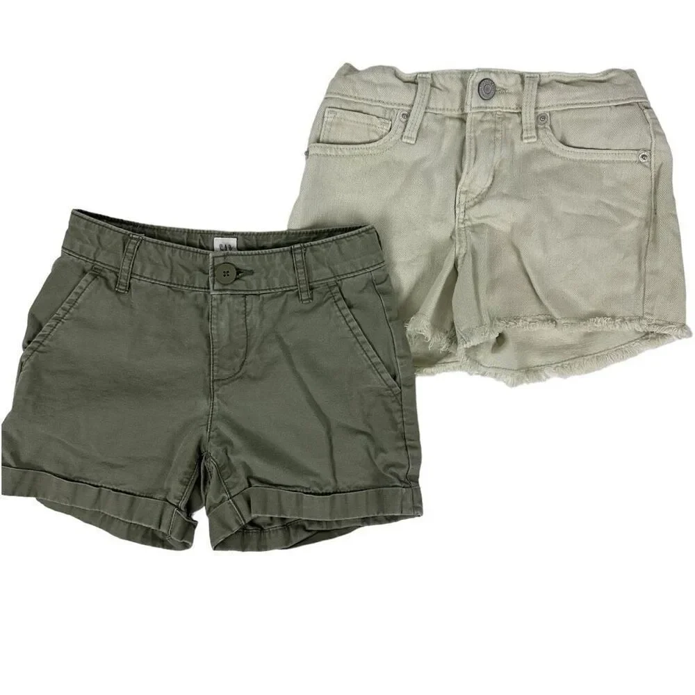 GAP Old Navy Girls shorts Bundle size 7 Green